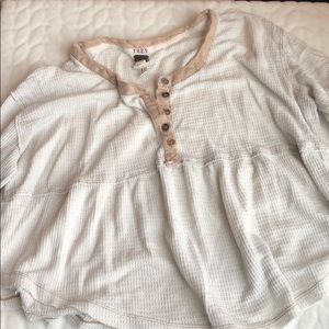 We The Free |  Free People Waffle 3/4 Shirt
